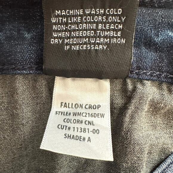 Hudson Women's Fallon Crop Jeans Size 27 Dark Wash Blue WMC216DEW - Picture 8 of 10